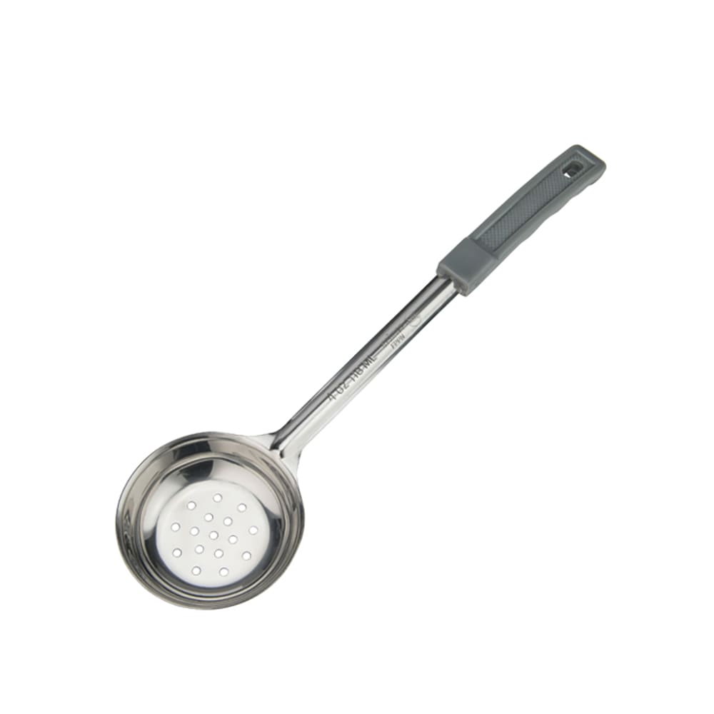 080-FPPN4 4 oz Food Portioner, One-Piece, Perforated, Gray