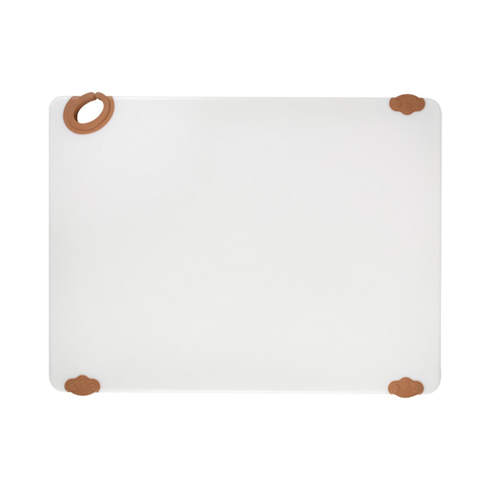080-CBN1824BN Plastic Cutting Board - 18" x 24", Brown