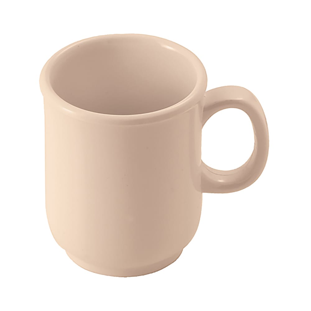 080-MMU8 8 oz Melamine Bulbous Mug, Tan
