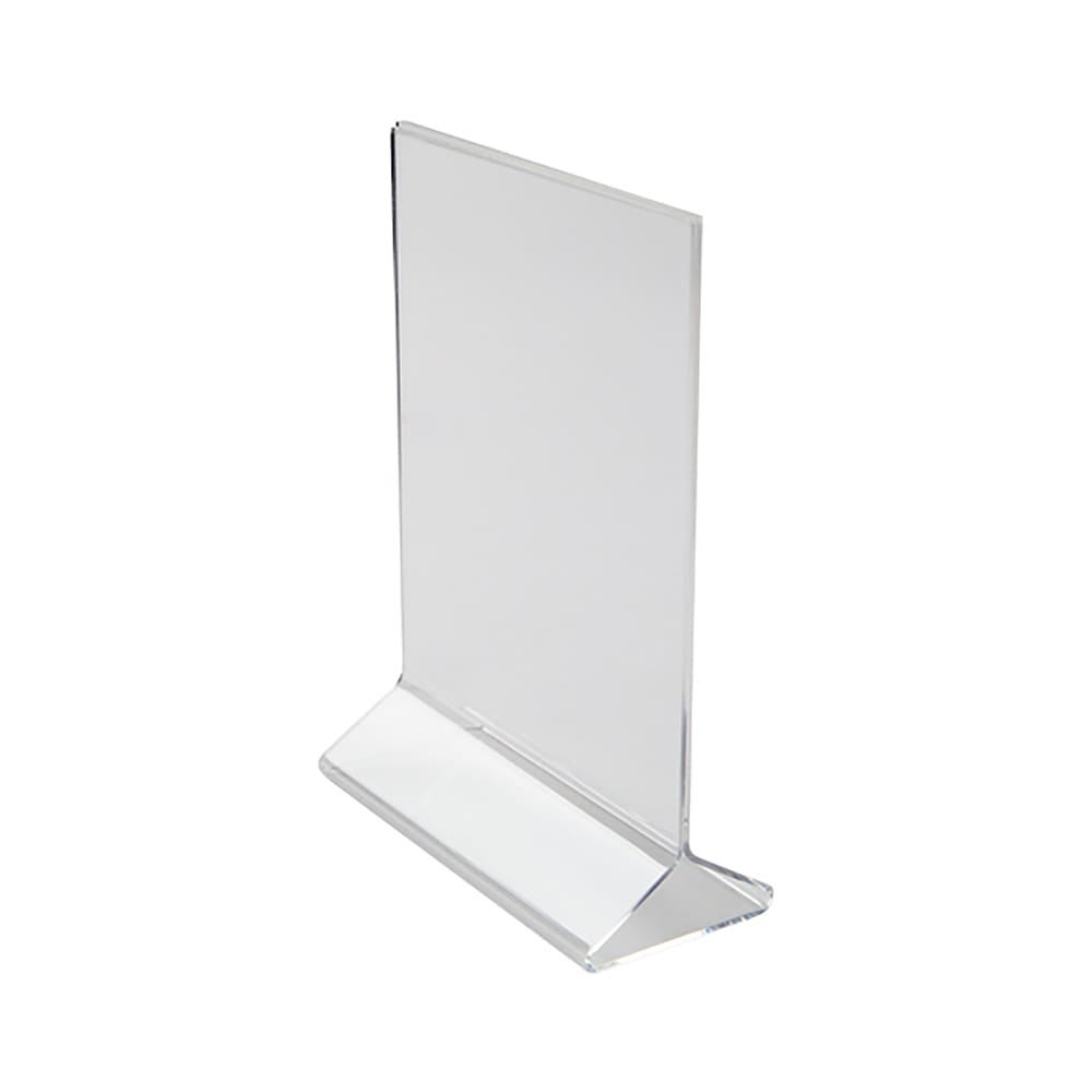 080-ATCH57 Tabletop Menu Card Holder - 5" x 7", Acrylic