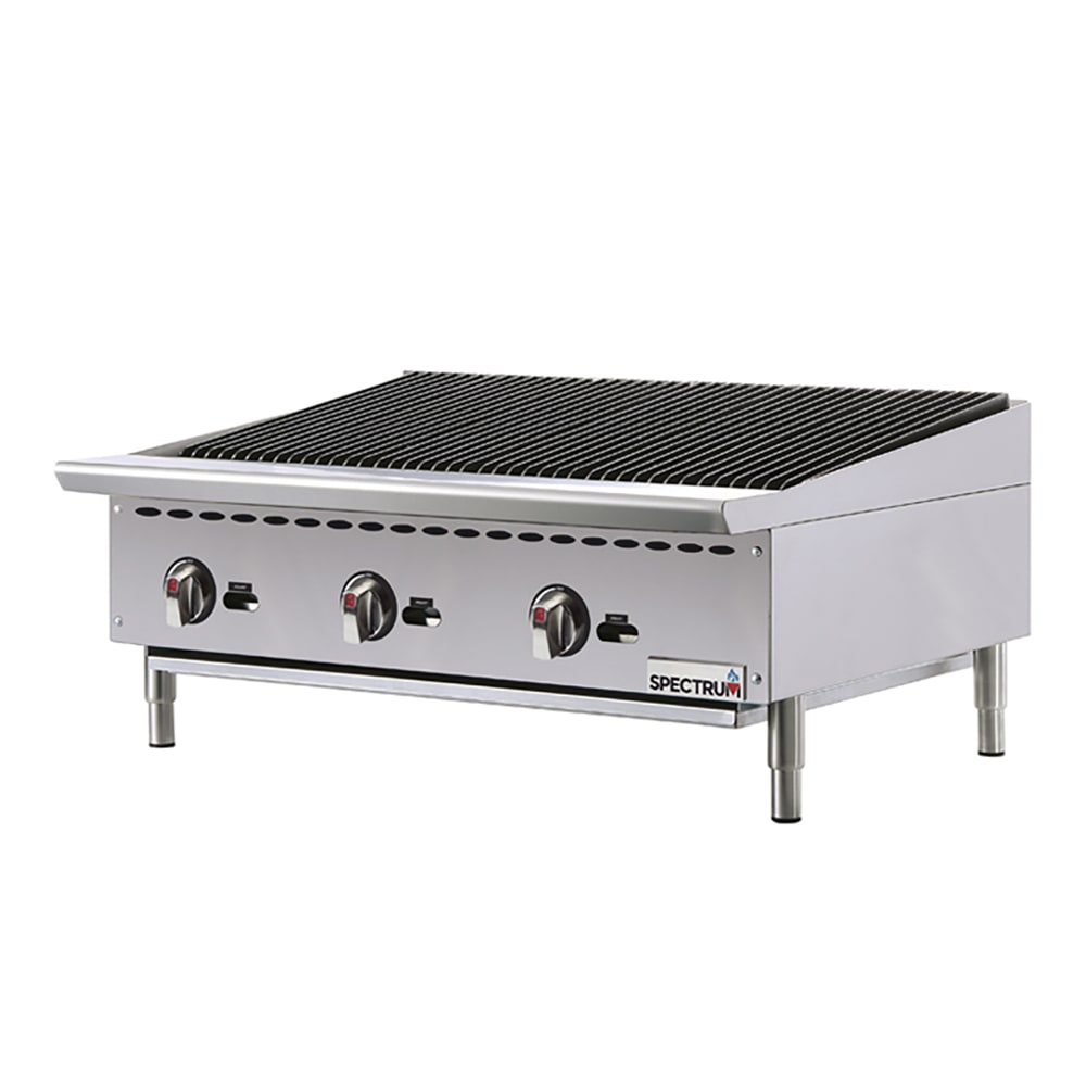 080-NGCB36R 36" Gas Charbroiler w/ Cast Iron Grates, Natural Gas, Convertible