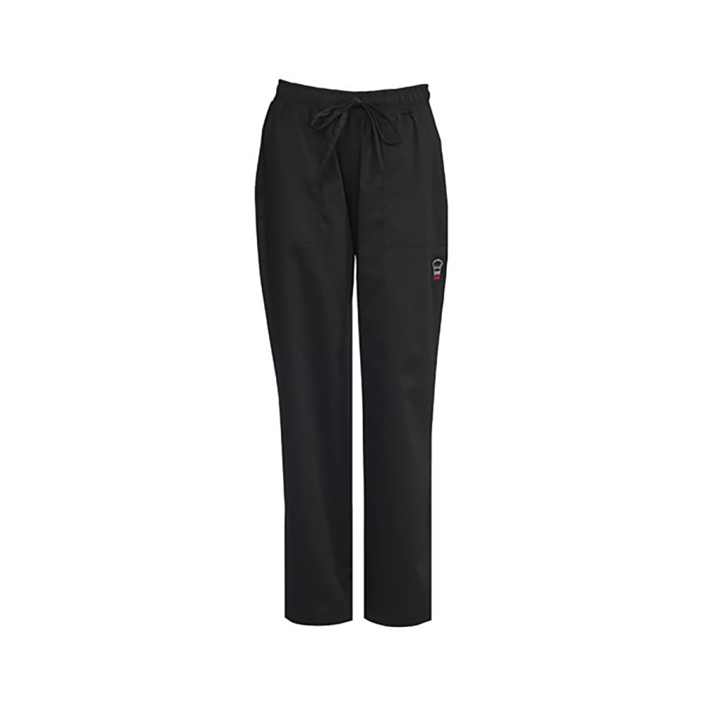 Winco UNF8KM Briley Women's Chef Pants w/ Elastic Waist & Drawstring