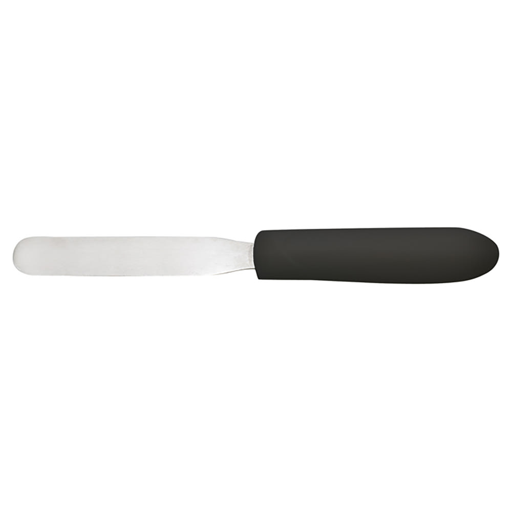080-TKPS4 4" Decorating & Icing Spatula w/ Black Plastic Handle, Stainless Steel Blade