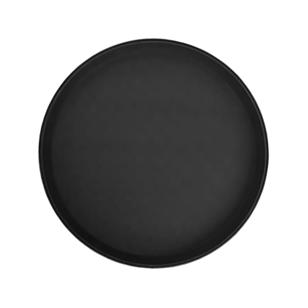 080-TFG11K 11" Round Serving Tray - Fiberglass, Black
