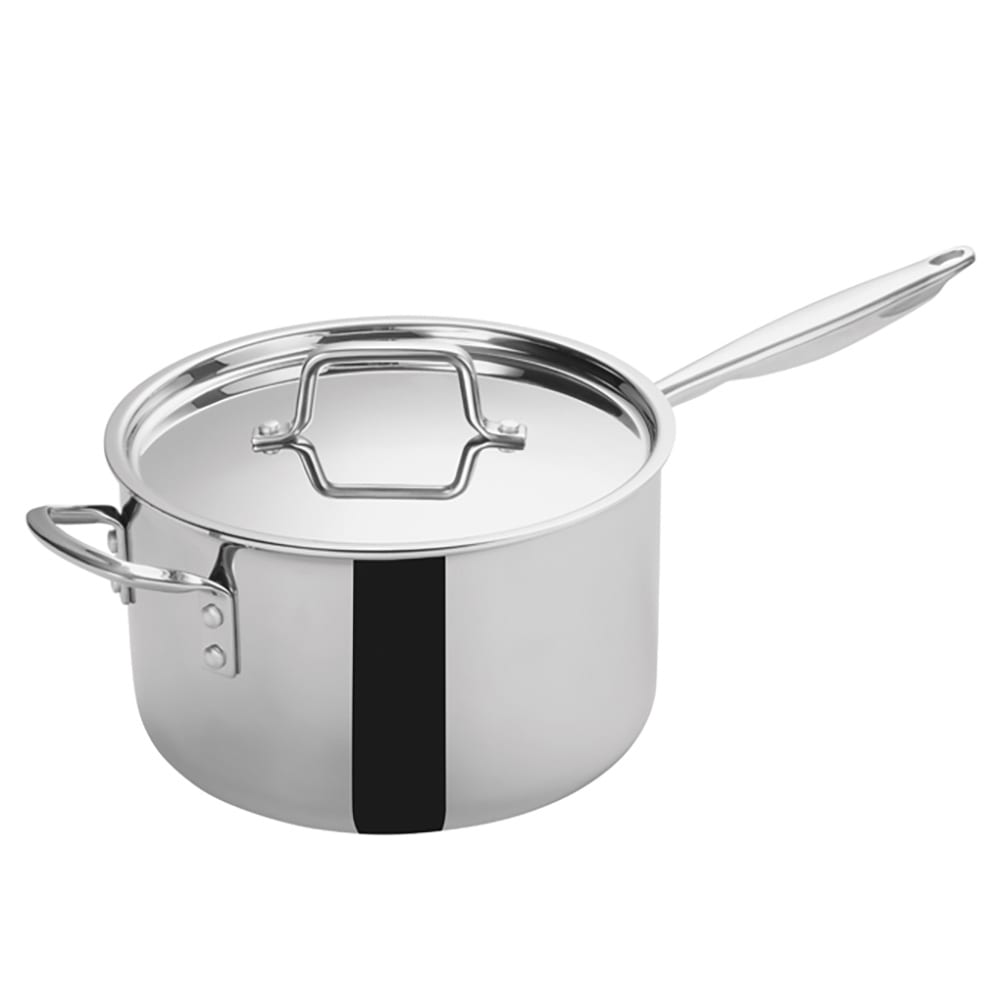 080-TGAP7 7 qt Stainless Steel Saucepan w/ Hollow Metal Handle