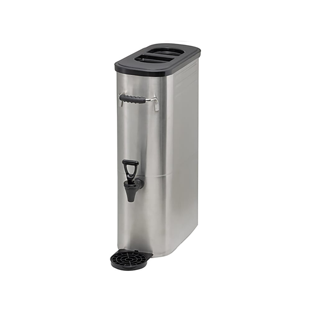 080-SSBD3 3 gal Narrow Iced Tea Dispenser w/ Handles, Stainless Steel