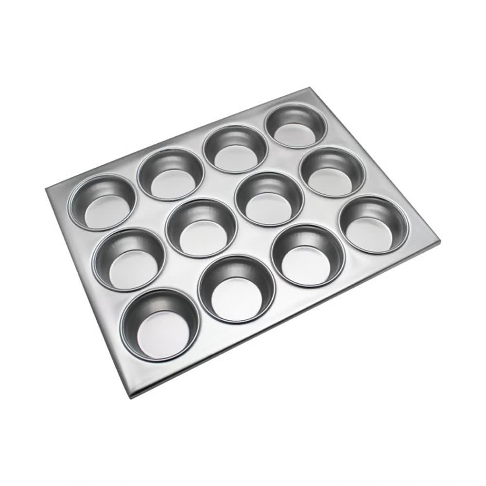 438-ALKMP012 12 Compartment Muffin Pan, Aluminum