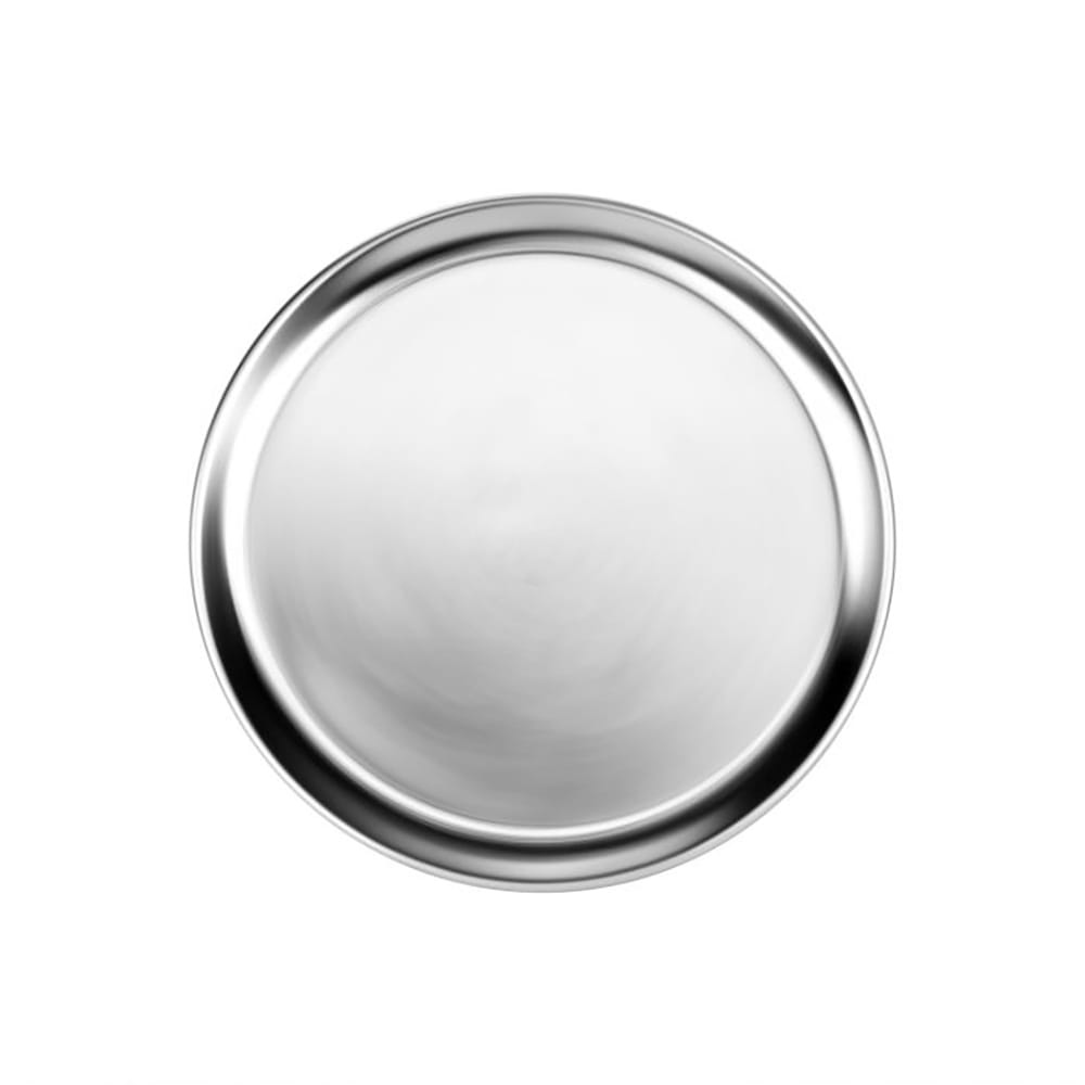 438-ALPTWR017 17" Round Wide Rim Pizza Tray, Aluminum