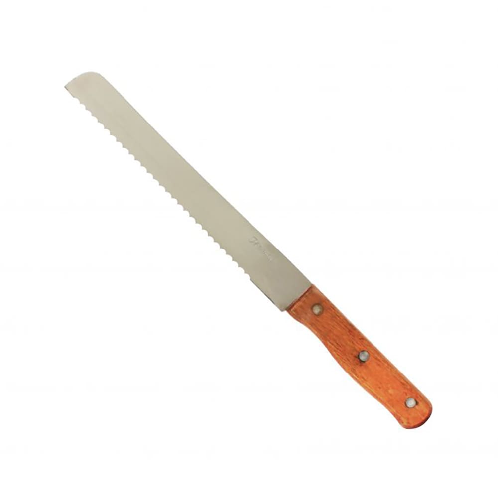 438-SLBK013 8-1/2" Bread Knife w/ Wooden Handle, Stainless Steel