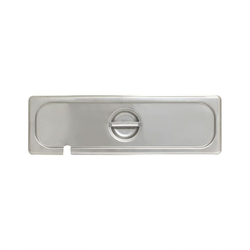 438-STPA5120CSL Half Size Long Steam Pan Cover - Notched, Stainless