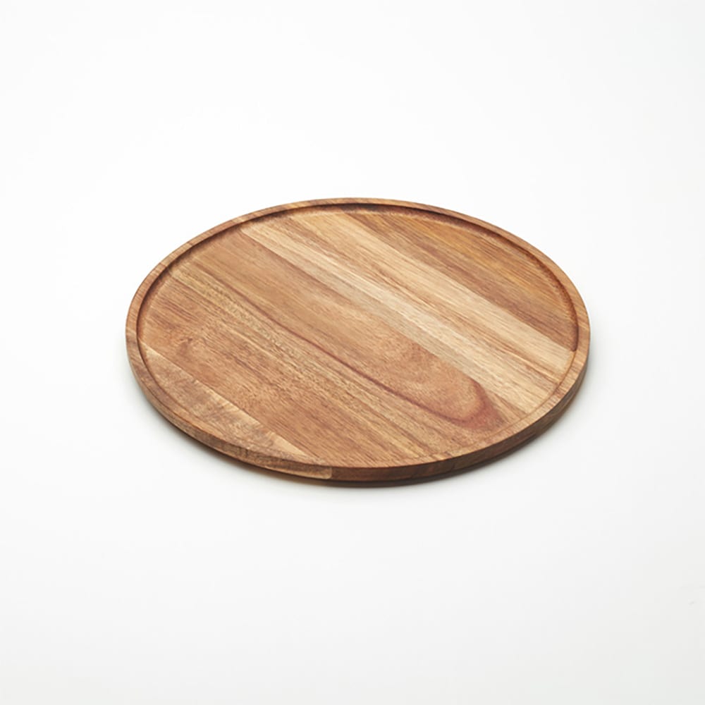166-ATP12 12" Round Serving Board - Acacia Wood