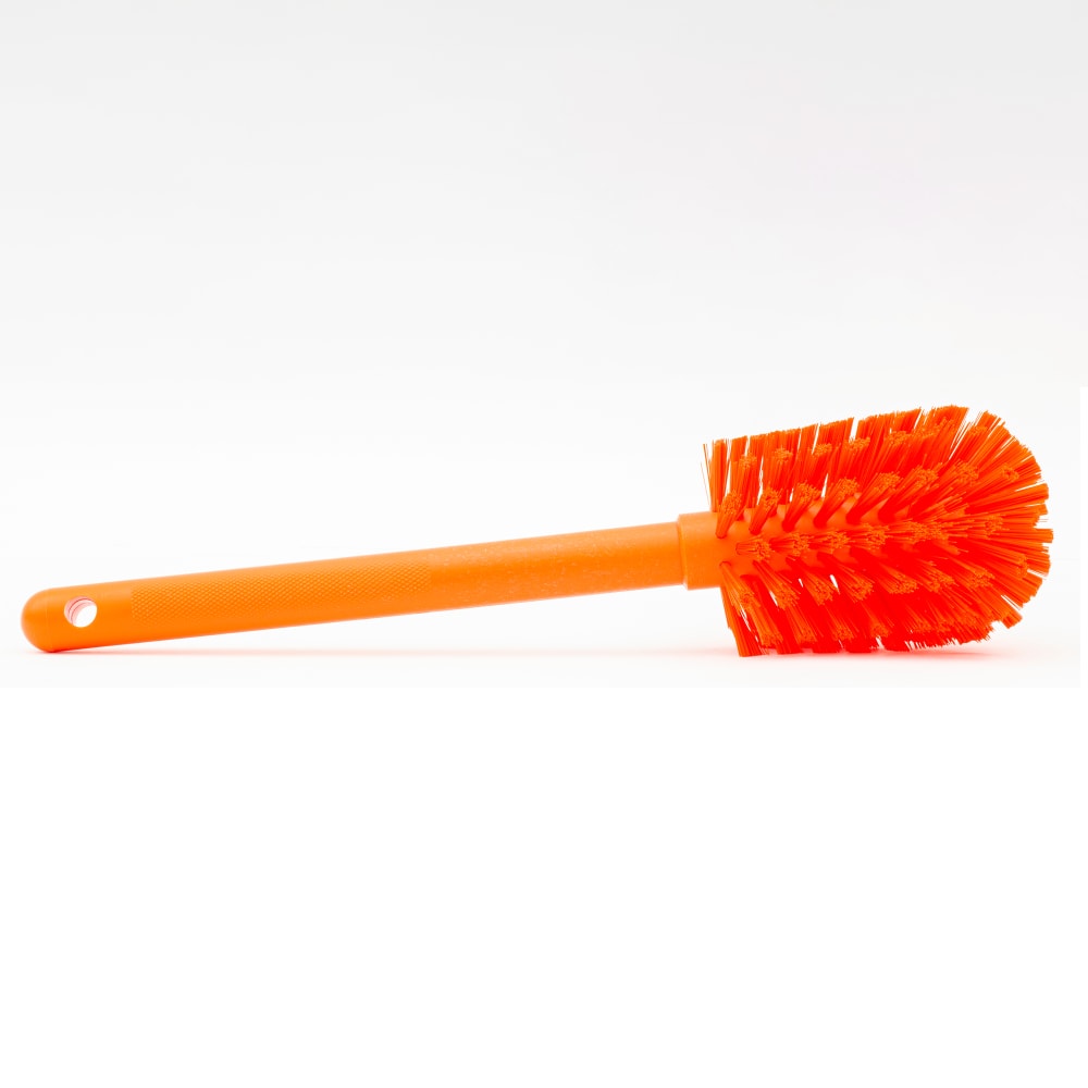 028-40000EC24 12" Pint Bottle Brush - Poly/Plastic, Orange