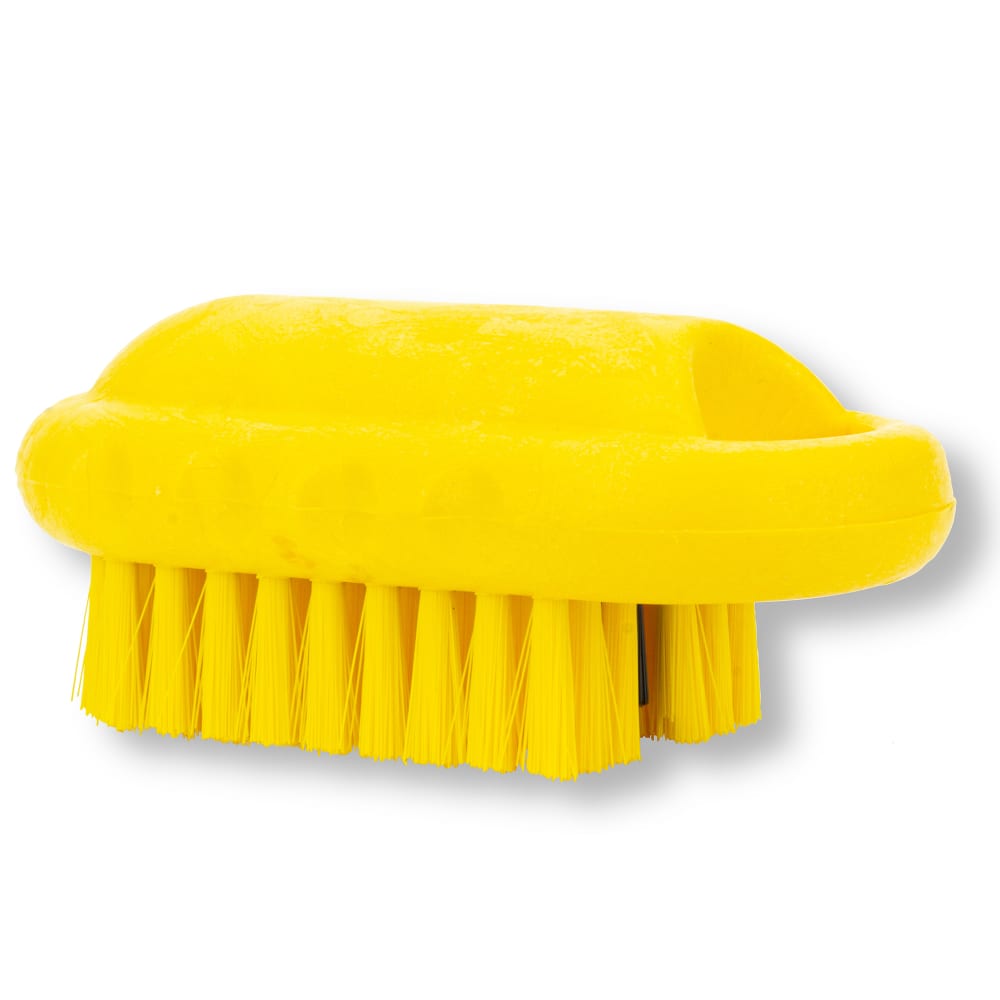 028-40020EC04 2 1/2" Hand & Nail Brush - Polyester, Yellow 