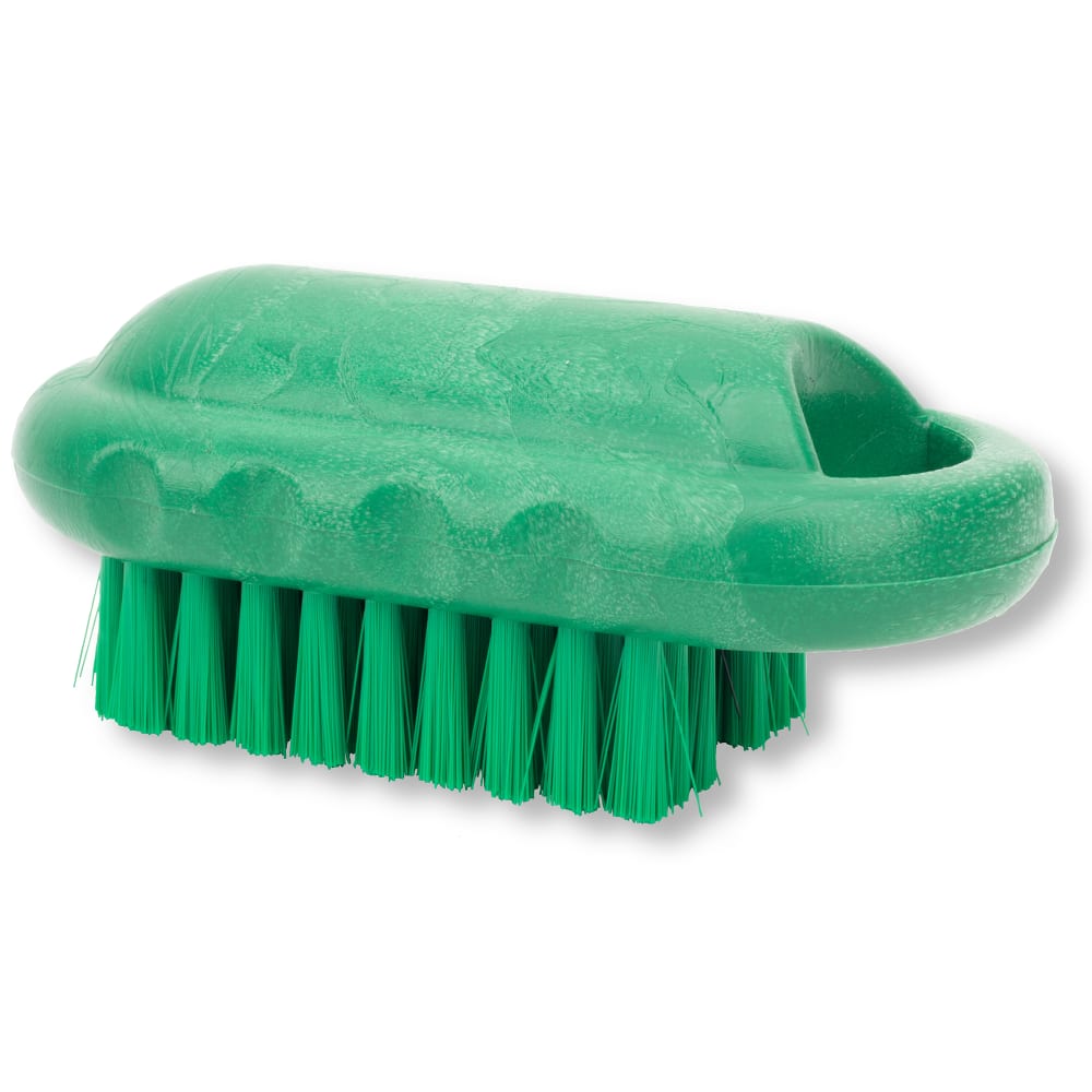 028-40020EC09 2 1/2" Hand & Nail Brush - Polyester, Green