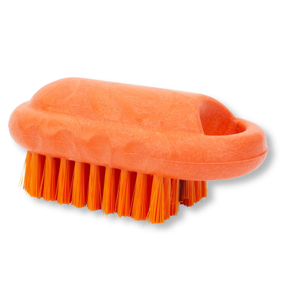028-40020EC24 2 1/2" Hand & Nail Brush - Polyester, Orange