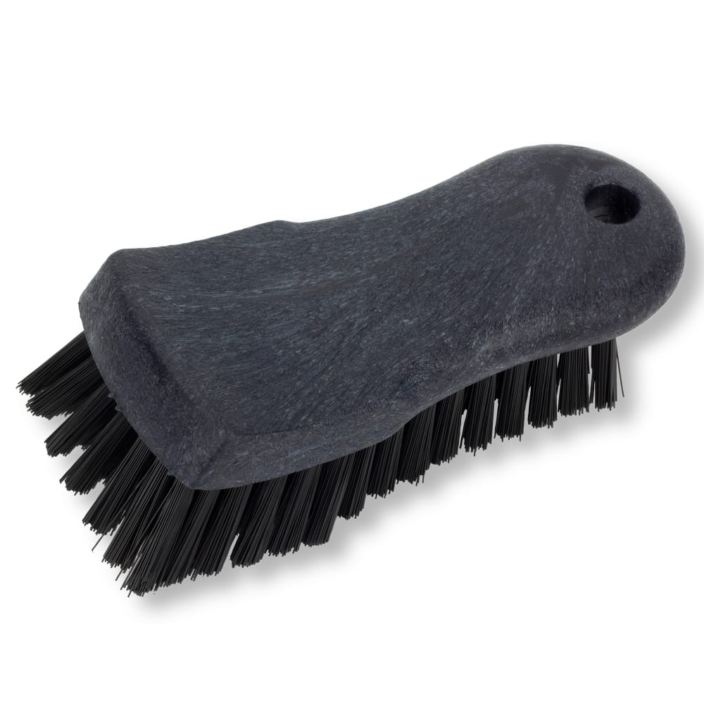 028-40521EC03 6" Cutting Board Brush - Polyester Bristles, Black