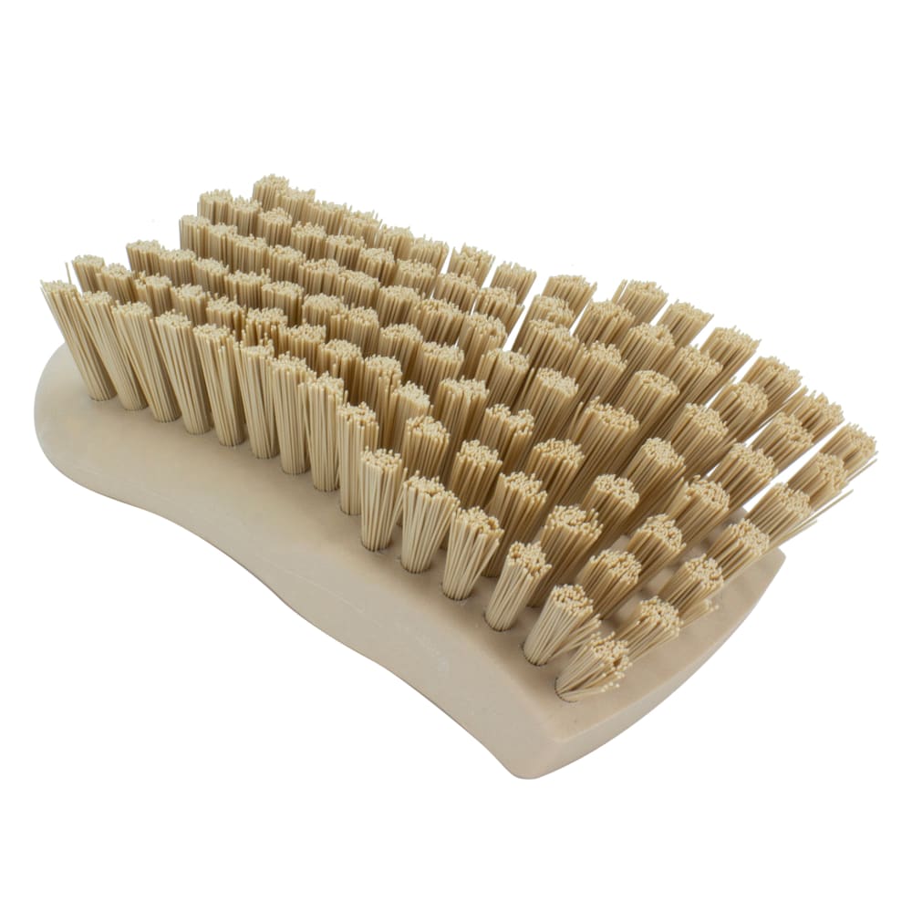 028-40521EC25 6" Cutting Board Brush - Polyester Bristles, Tan
