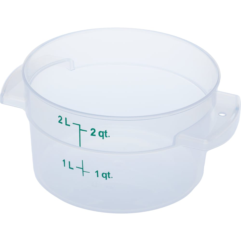 028-1096330 2 qt Round Storage Container - Clear