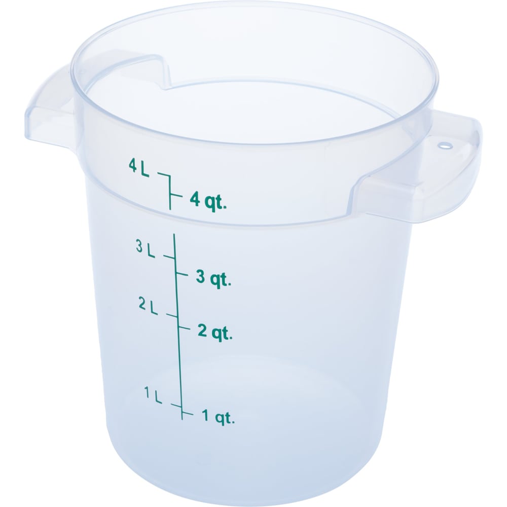 028-1096430 4 qt Round Storage Container - Clear