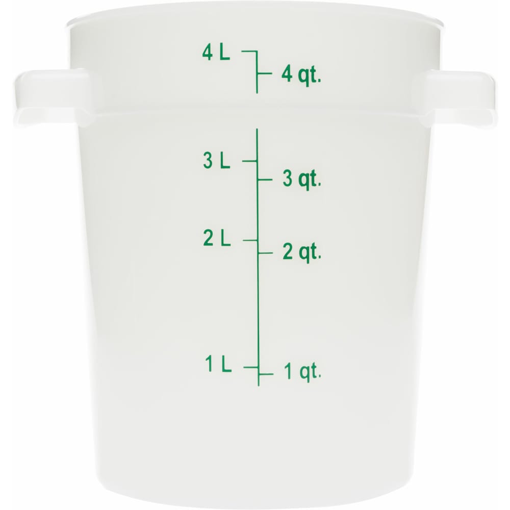 028-1097402 4 qt Round Storage Container - White