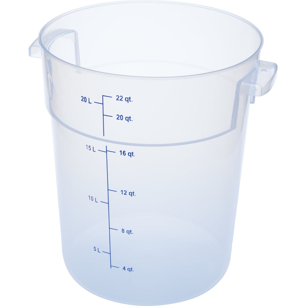 028-1096930 22 qt Round Storage Container - Clear