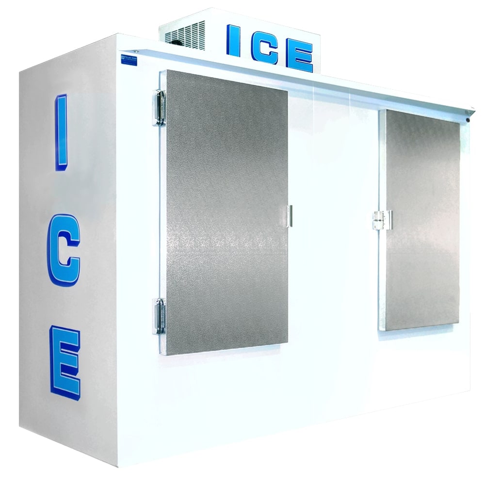 Polar Temp 1000AD 94" Outdoor Ice Merchandiser w/ (98) 20 lb Bag