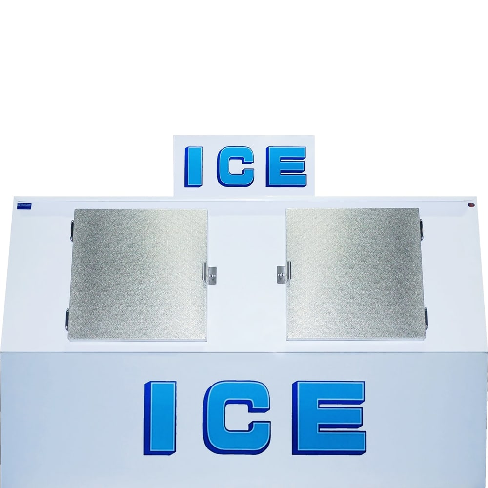 Polar Temp 900AD 96" Outdoor Ice Merchandiser w/ (101) 20 lb Bag Capacity - Solid Doors, 115v