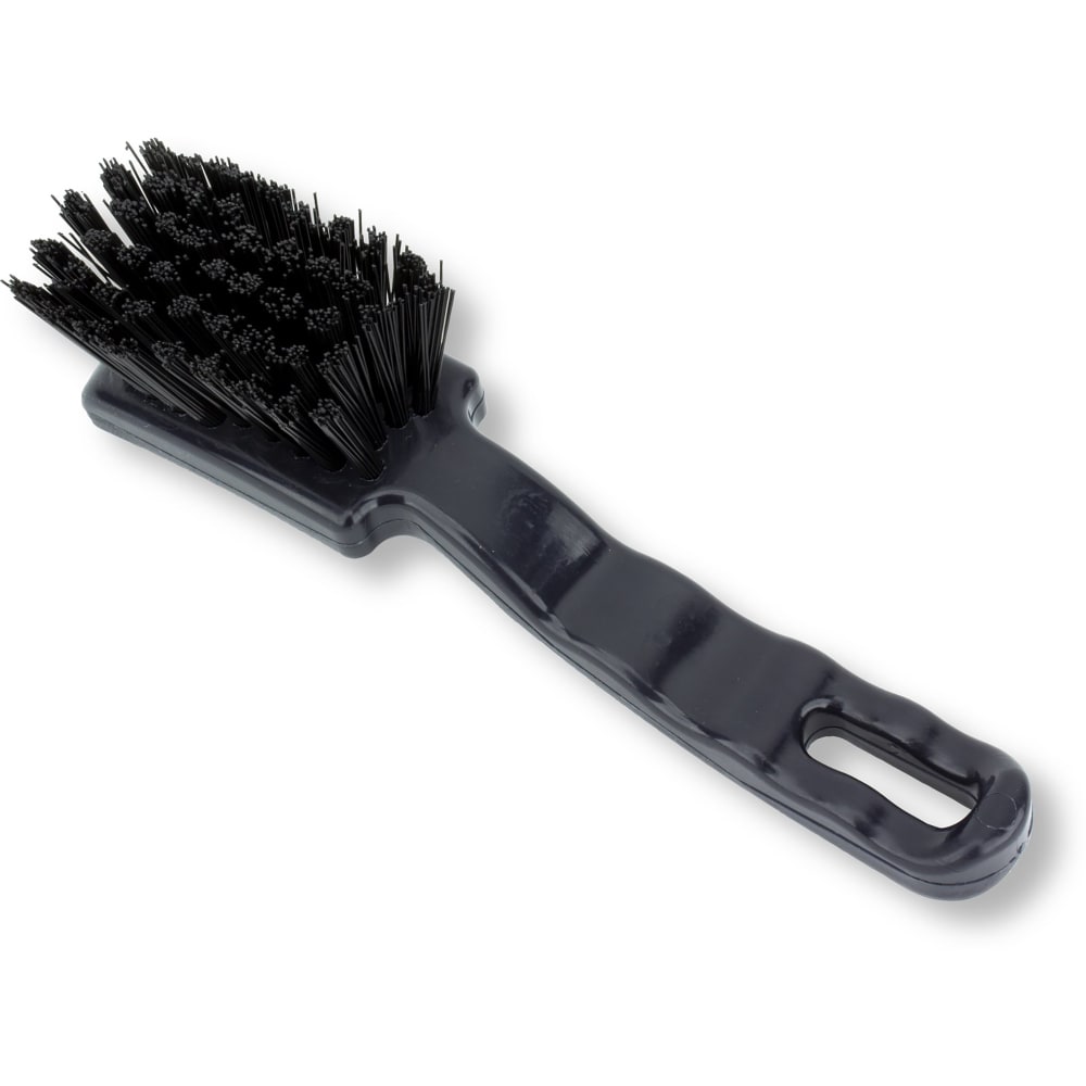 028-41395EC03 7" Detail Brush - Polyester Bristles, Black