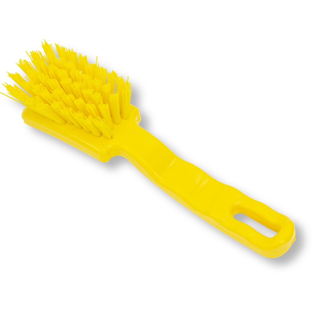 028-41395EC04 7" Detail Brush - Polyester Bristles, Yellow