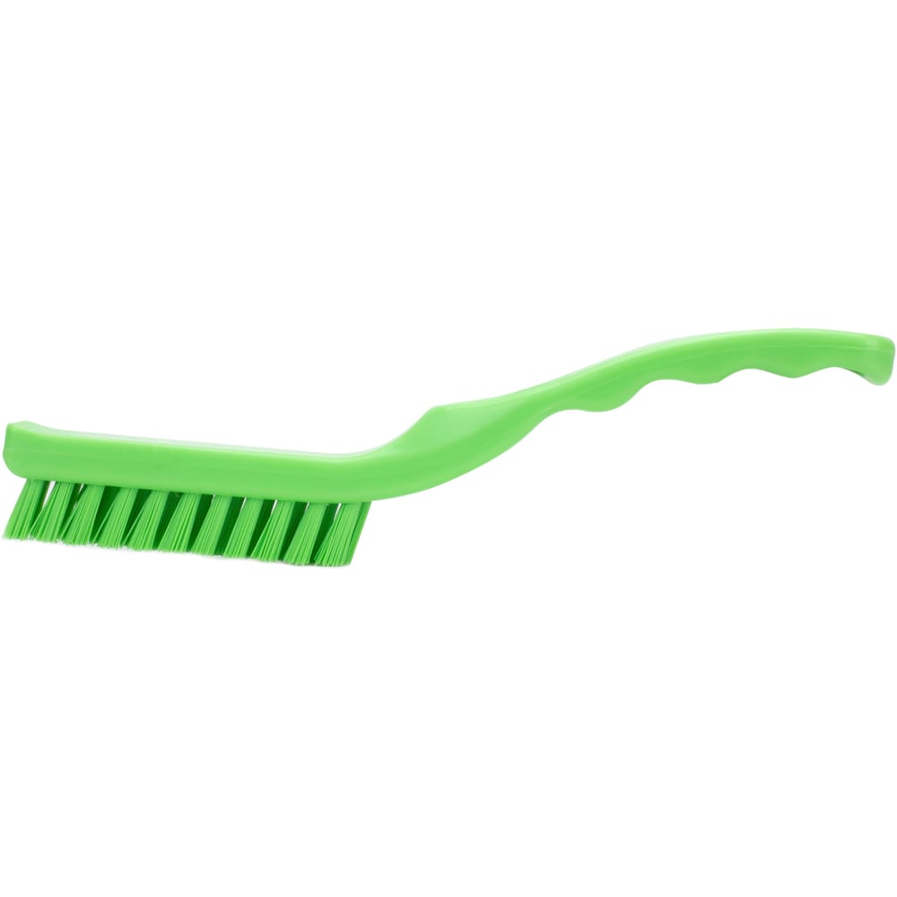 028-42022EC75 9" Detail Brush - Polyester Bristles, Lime