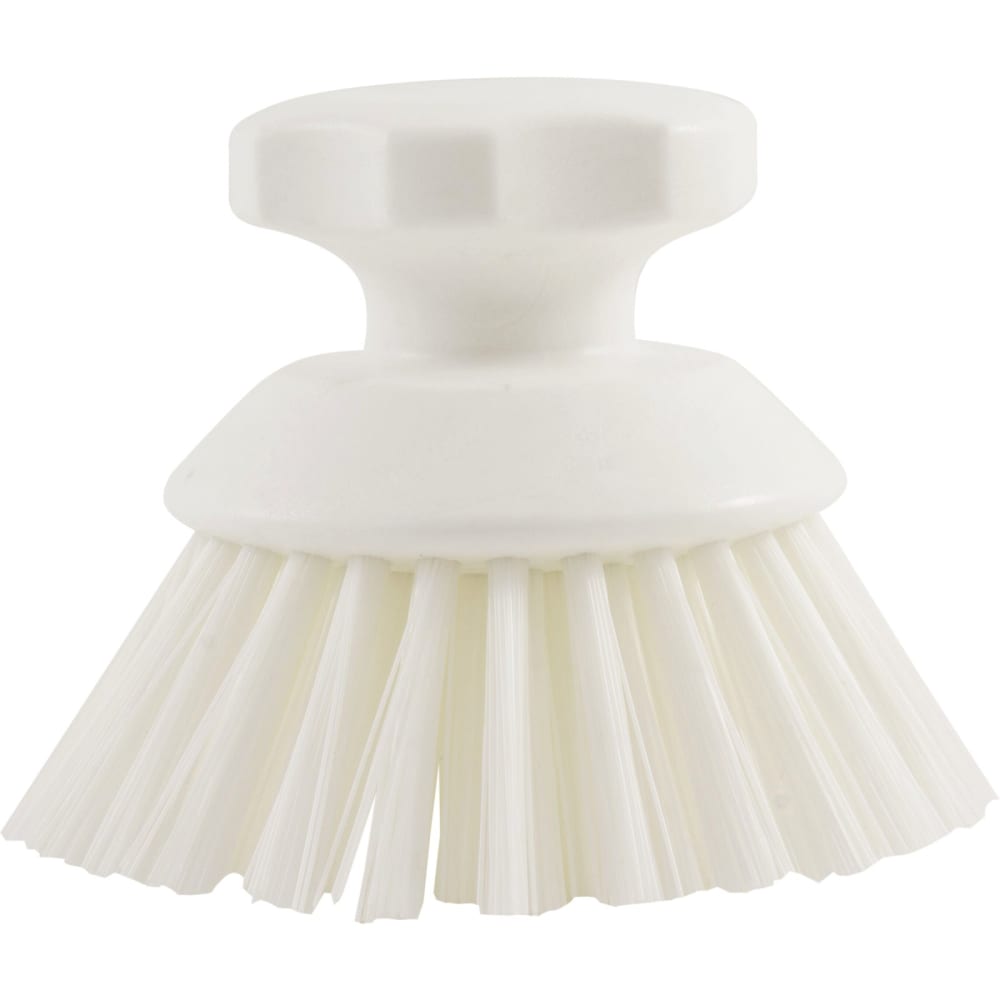 028-42395EC25 5" Round Scrub Brush - Polyester Bristles, Tan