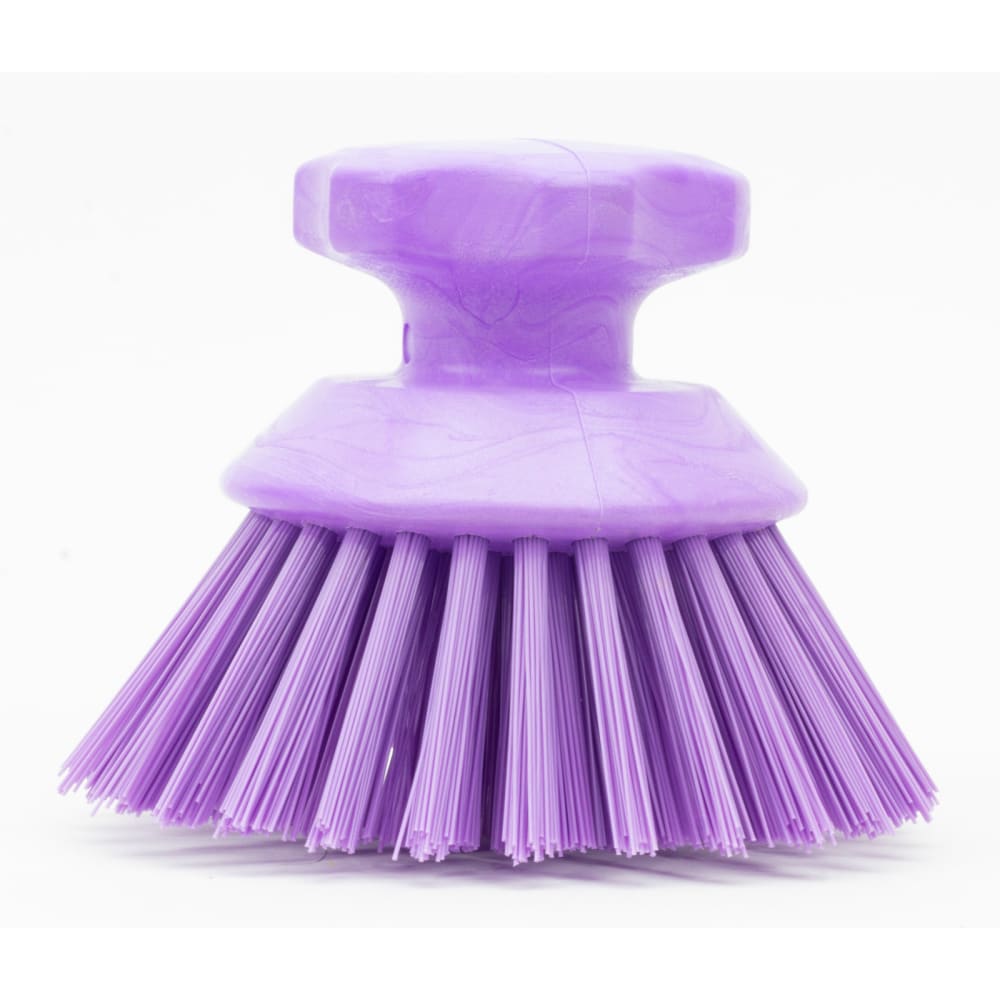 028-42395EC68 5" Round Scrub Brush - Polyester Bristles, Purple