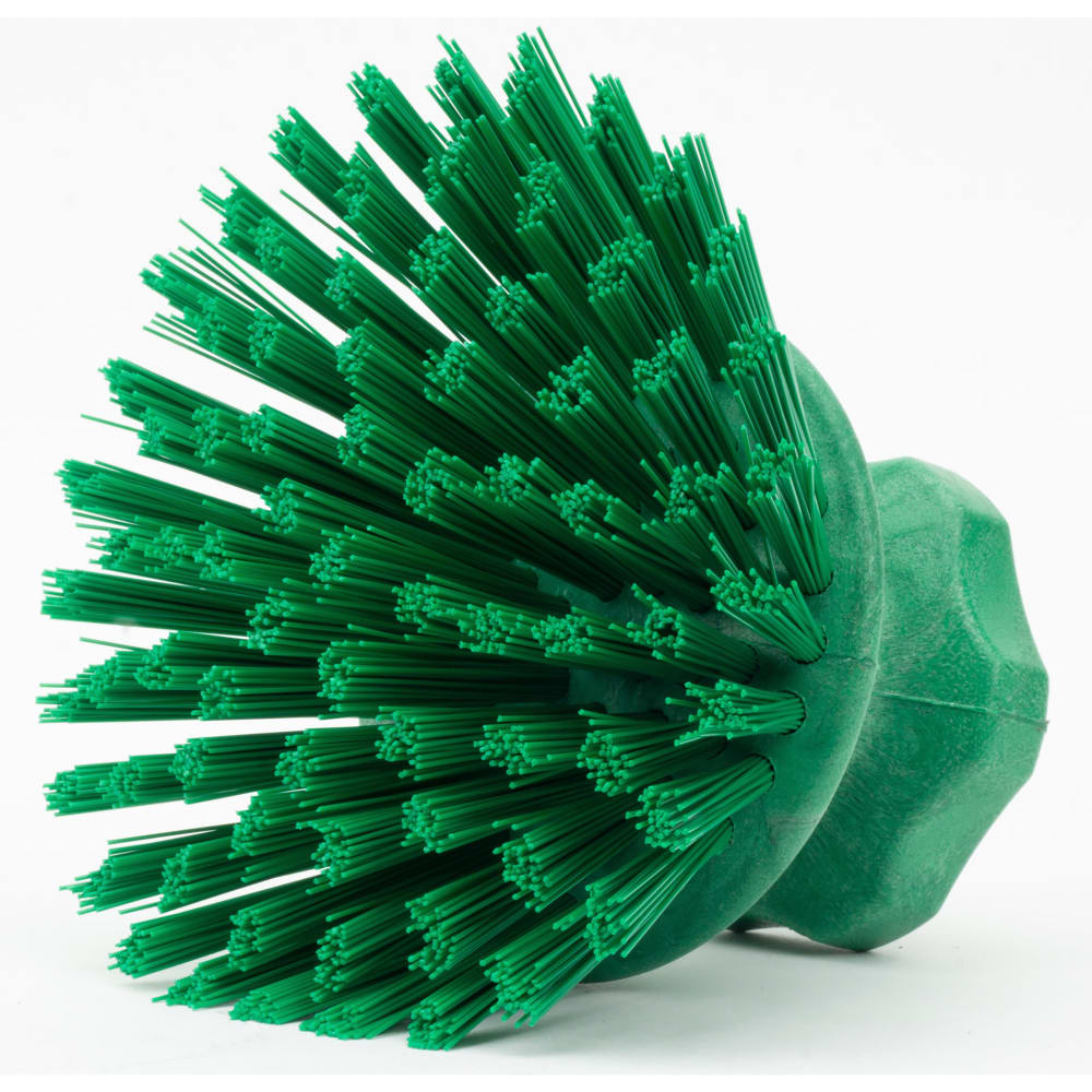 028-42395EC09 5" Round Scrub Brush - Polyester Bristles, Green