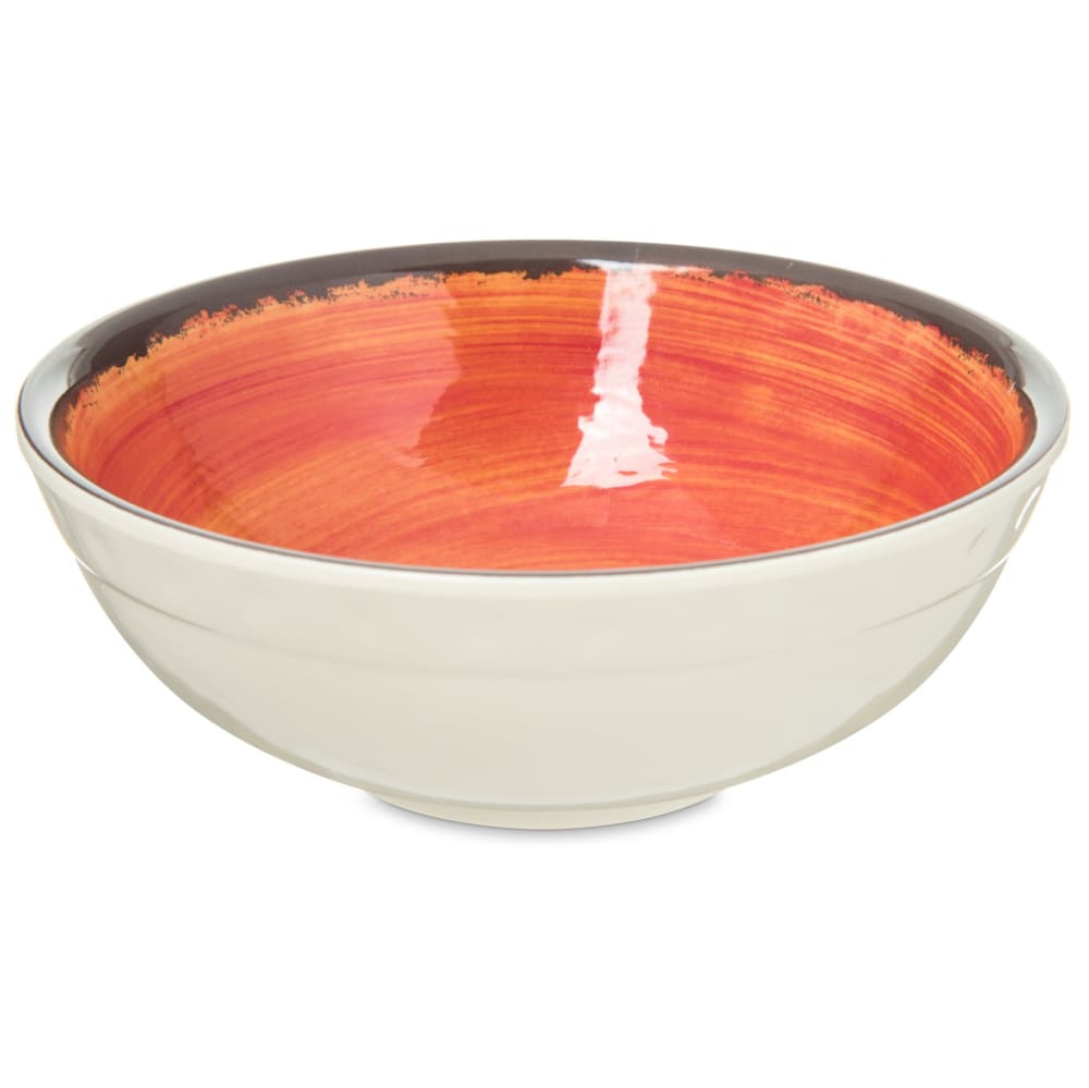 028-5400552 17 oz Round Melamine Serving Bowl, Fire Ball