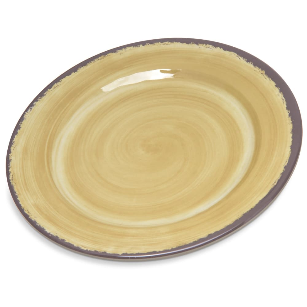 028-5400713 7" Round Melamine Bread & Butter Plate, Amber