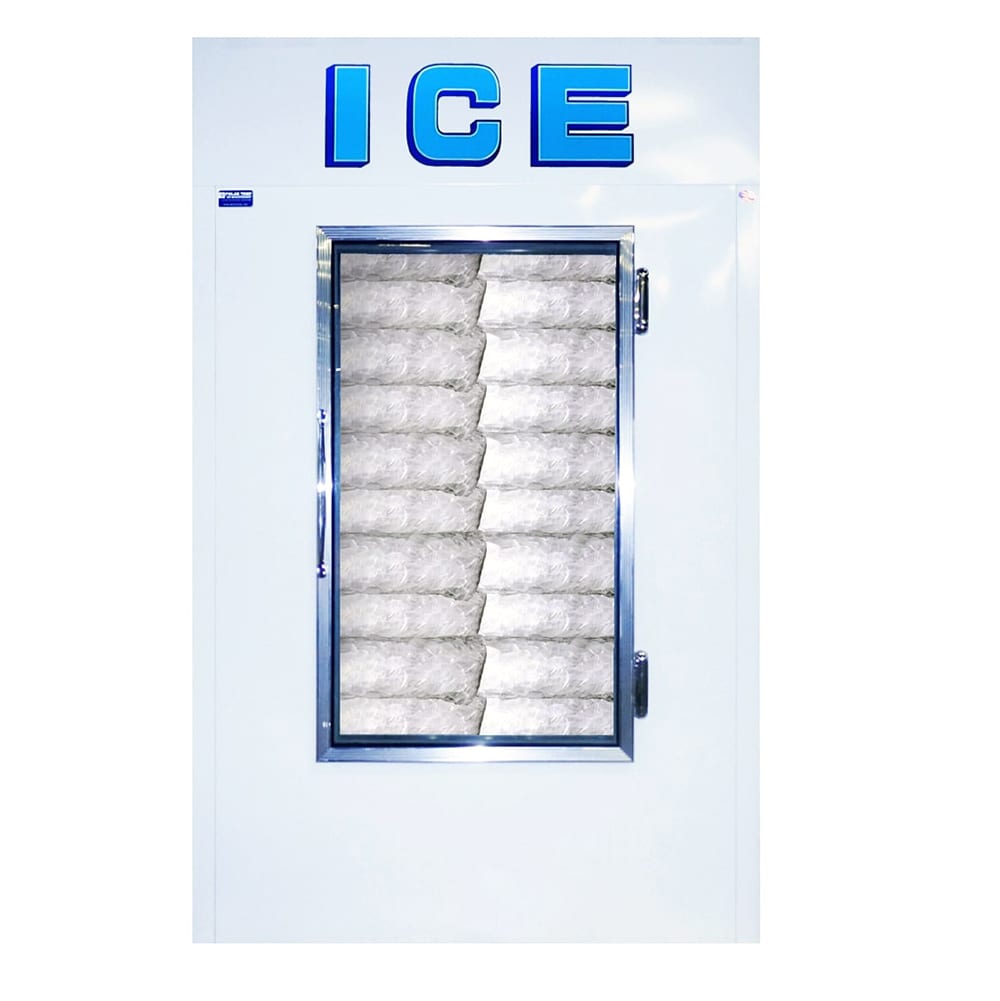 Polar Temp 420CWG 48" Indoor Ice Merchandiser w/ (50) 20 lb Bag Capacity - Glass Door, 115v