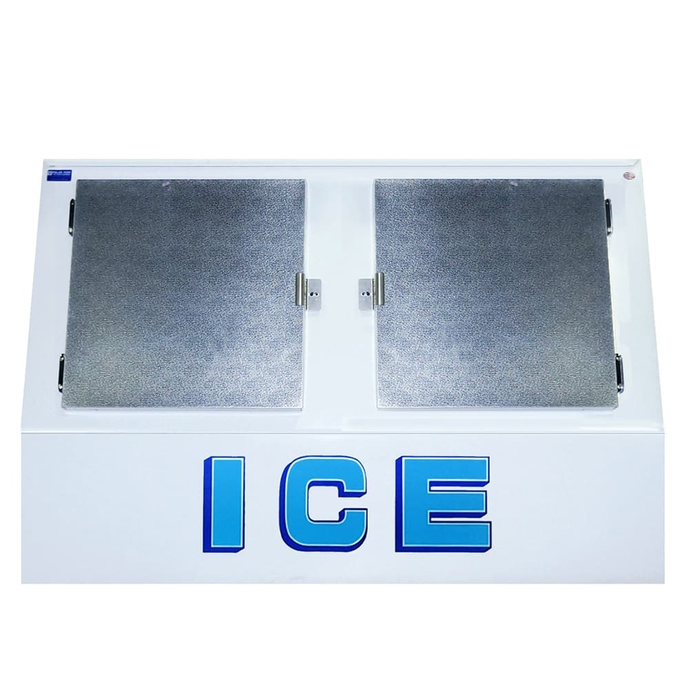 Polar Temp VT400CW 70 1/4" Outdoor Slanted Ice Merchandiser w/ (51) 20 lb Bag Capacity - Solid Door, 115v