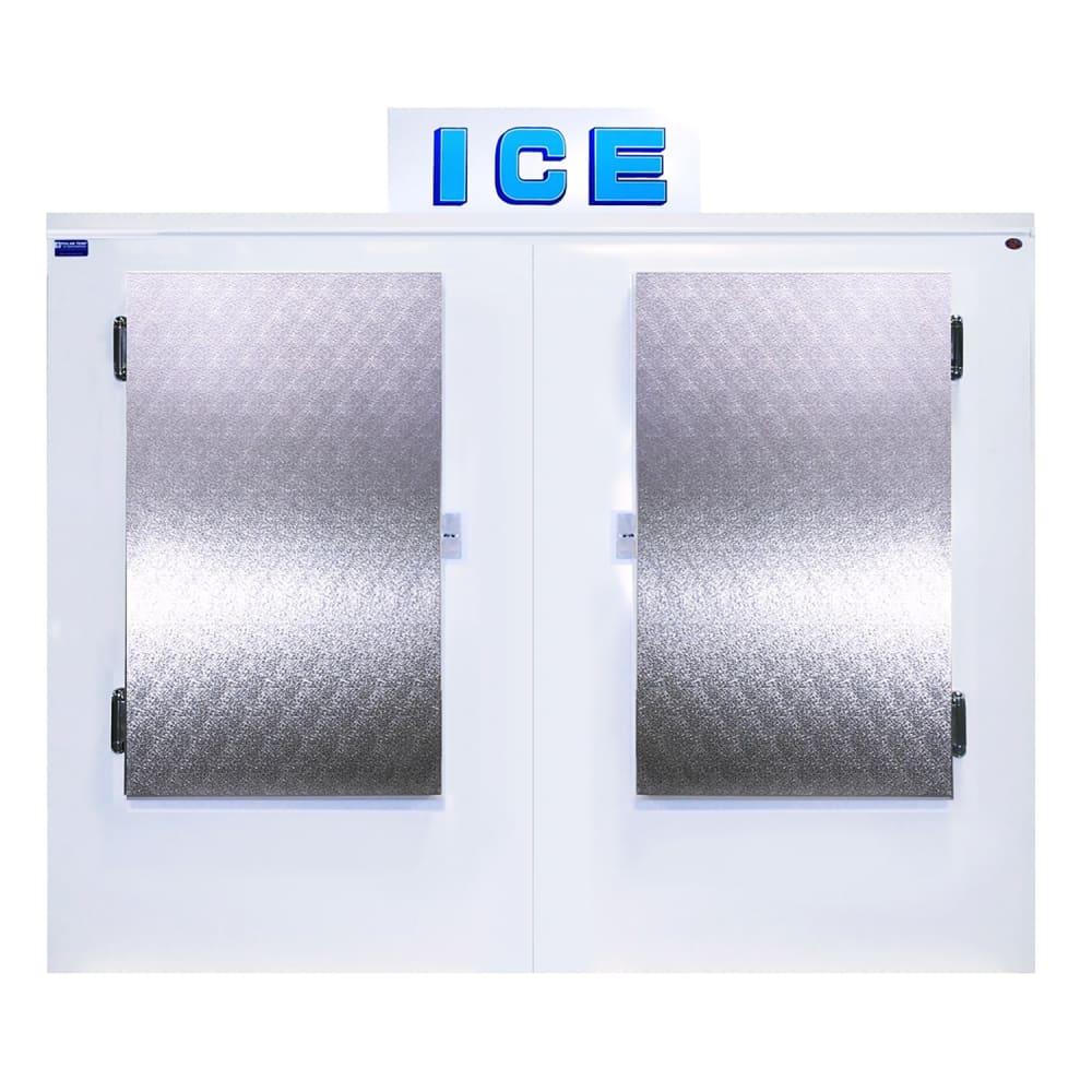 Polar Temp 650CW 70 1/4" Outdoor Ice Merchandiser w/ (75) 20 lb Bag Capacity - Solid Doors, 115v