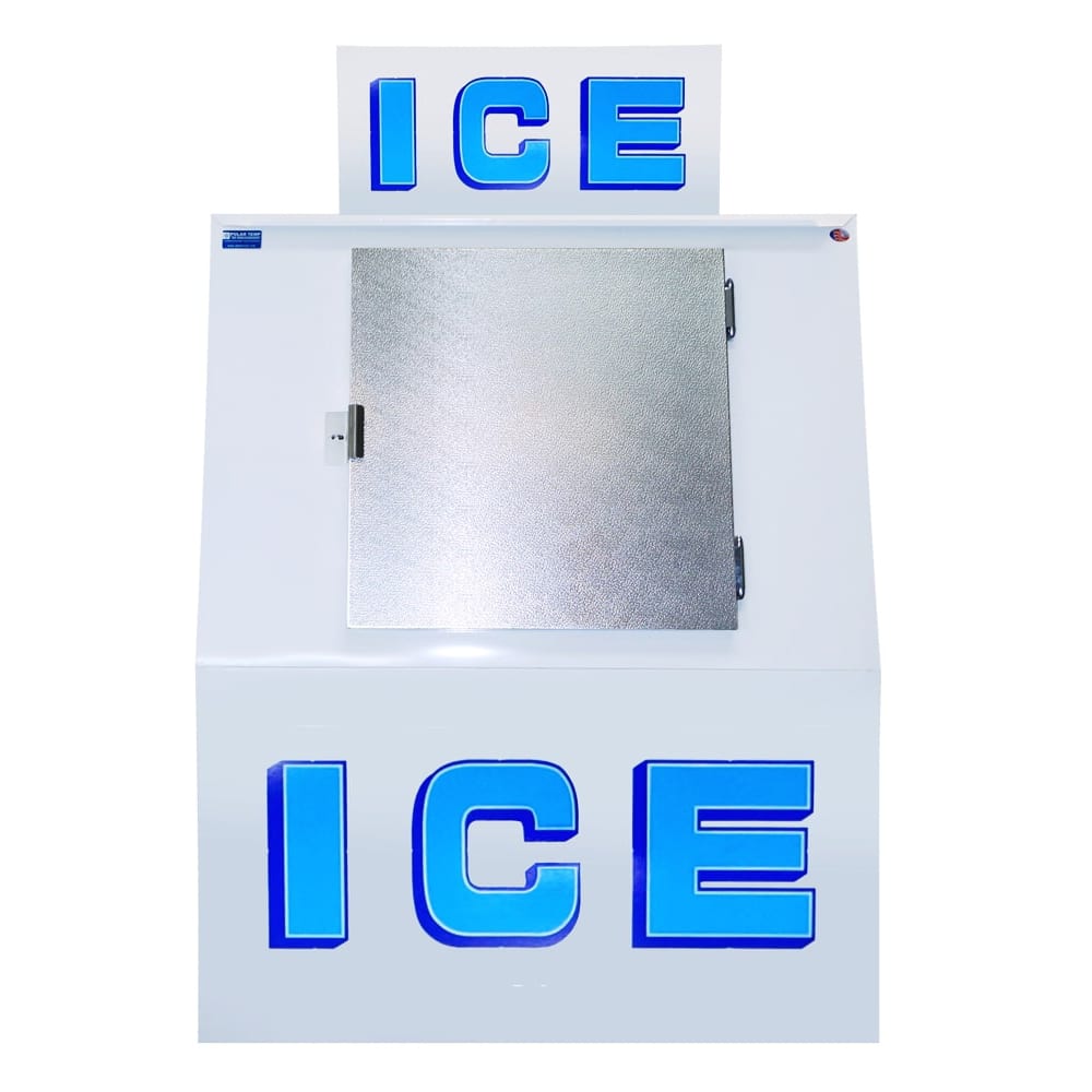 Polar Temp 380CW 48" Outdoor Slanted Ice Merchandiser w/ (48) 20 lb Bag Capacity - Solid Door, 115v