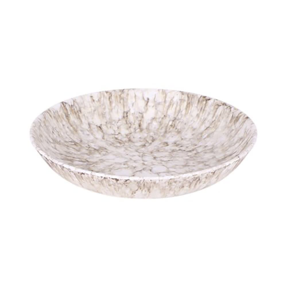 701-B381885BRM 36 oz Round Melamine Bowl, Brown Marble