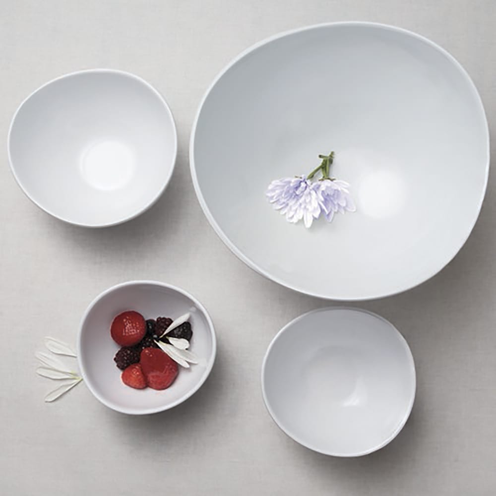 701-M10RG3NW 1 3/4 qt Round Melamine Serving Bowl, White