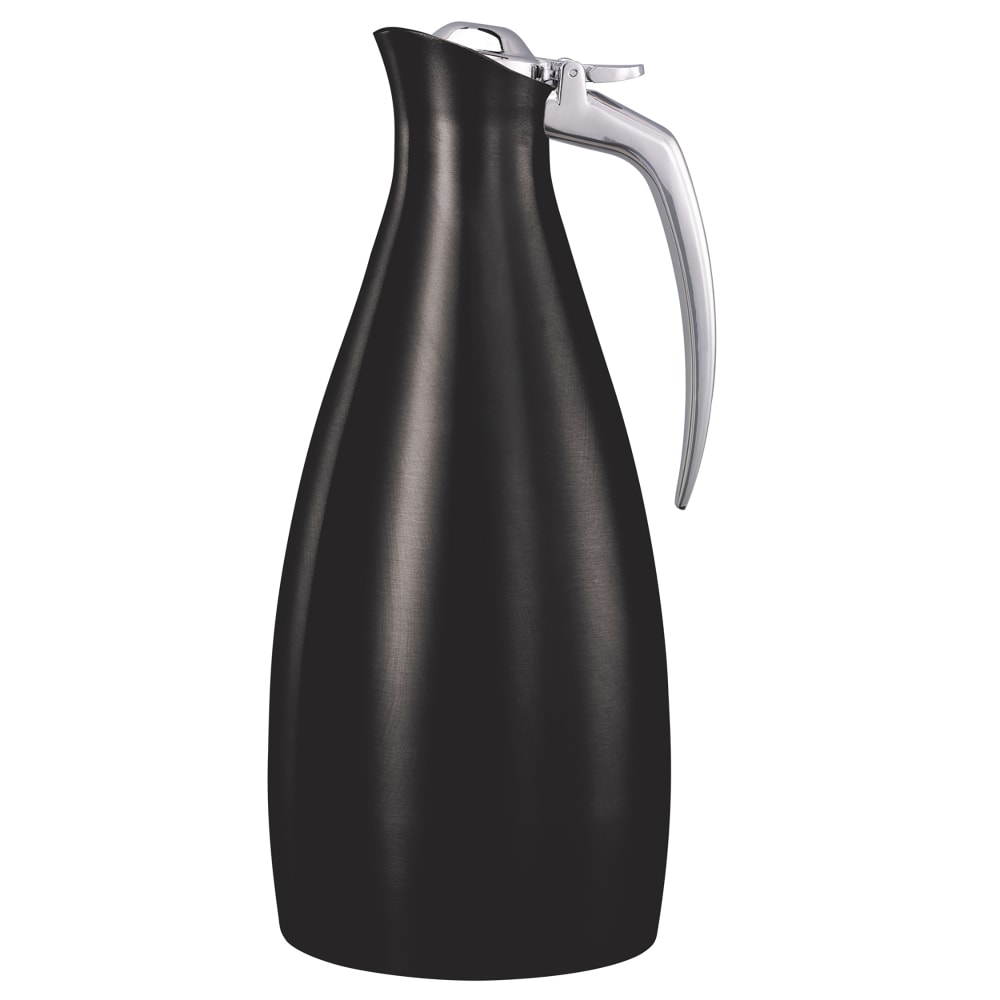 482-ALTU10BSBX 1 liter Altus Beverage Server w/ Push Button Lid - Stainless Liner, Black Onyx