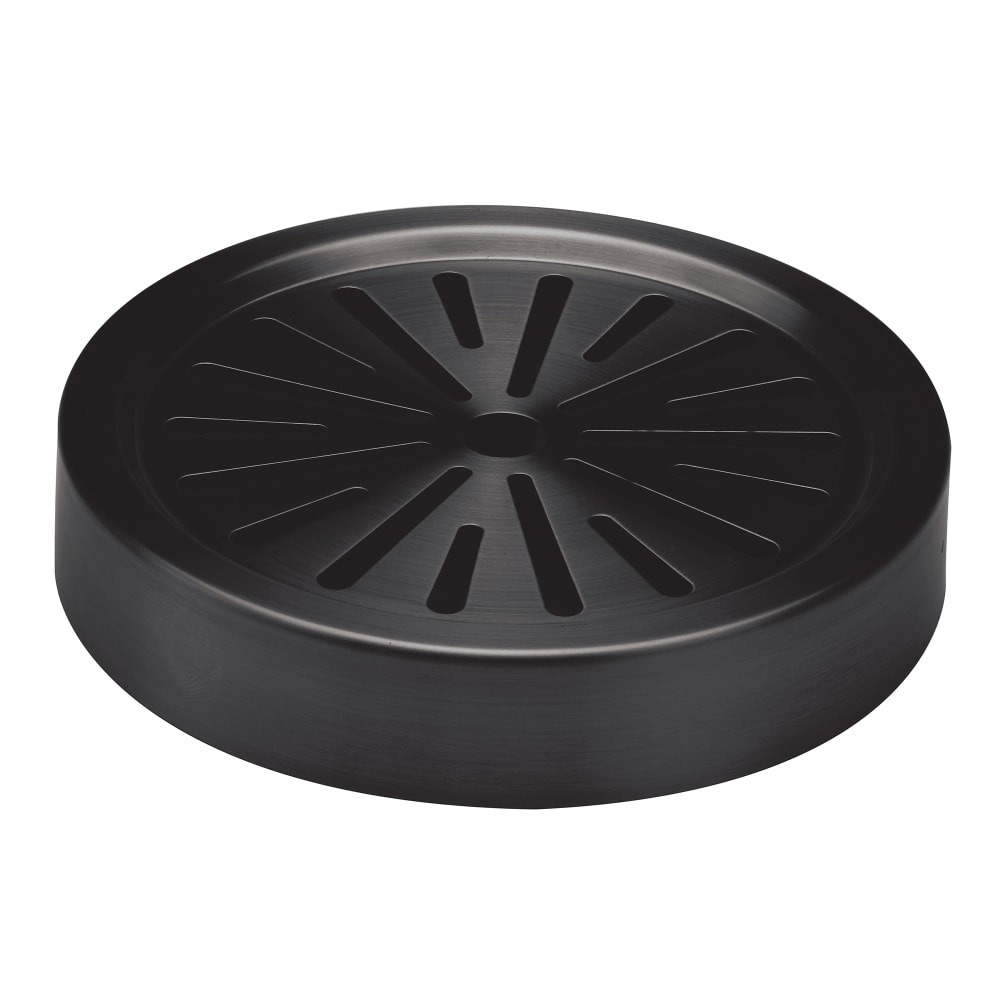482-DT6BSBX 6" Round Drip Tray for CBDRT3BXSS - Stainless Steel, Black Onyx