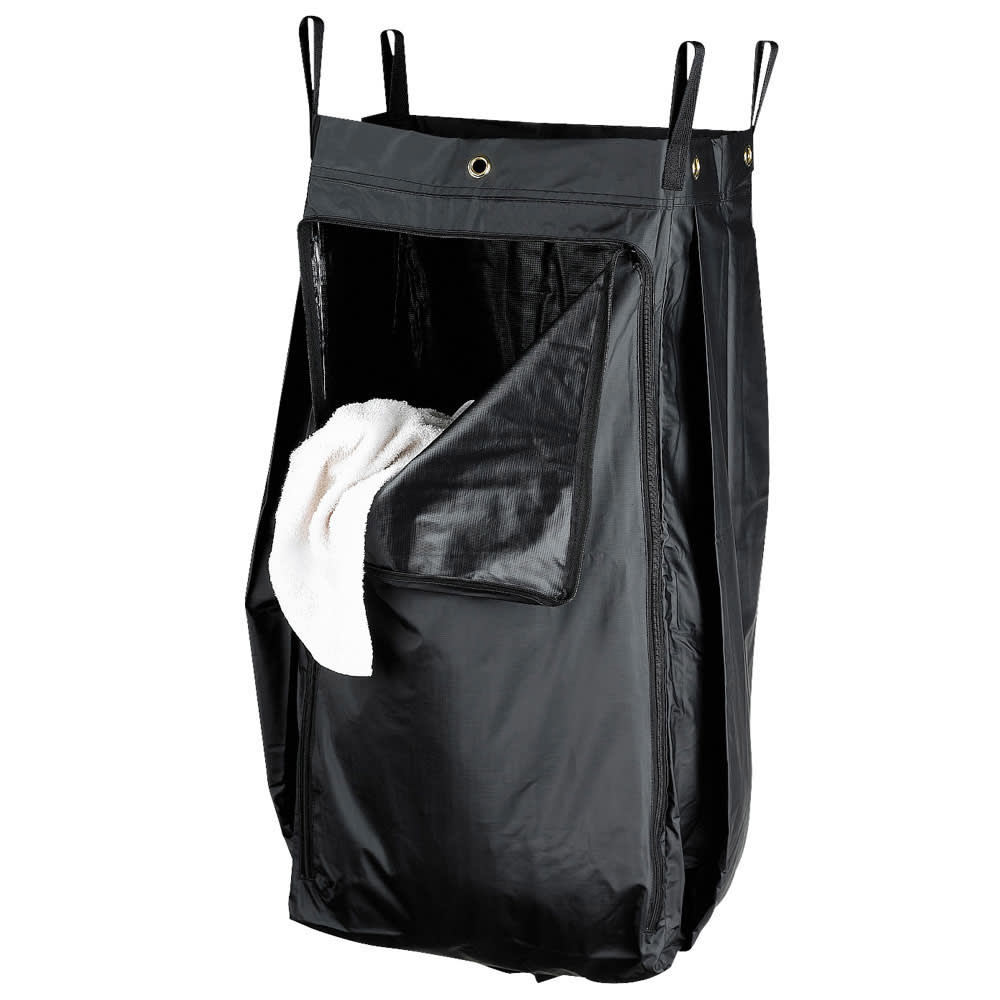 607-PVCLB Laundry Bag - Polyester, Black