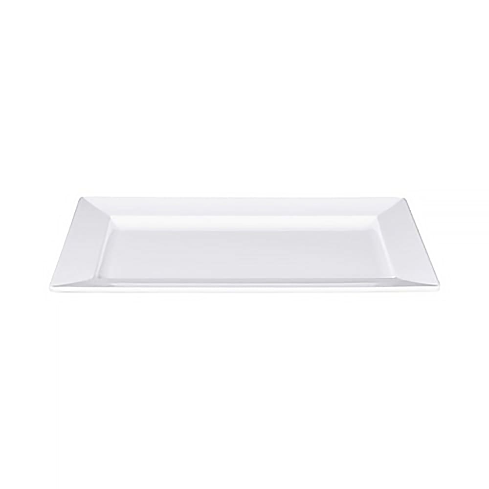 Elite Global Solutions M135RC-NW 13 1/2" x 8 1/2" Rectangular Stratus Trays Platter - Melamine, White