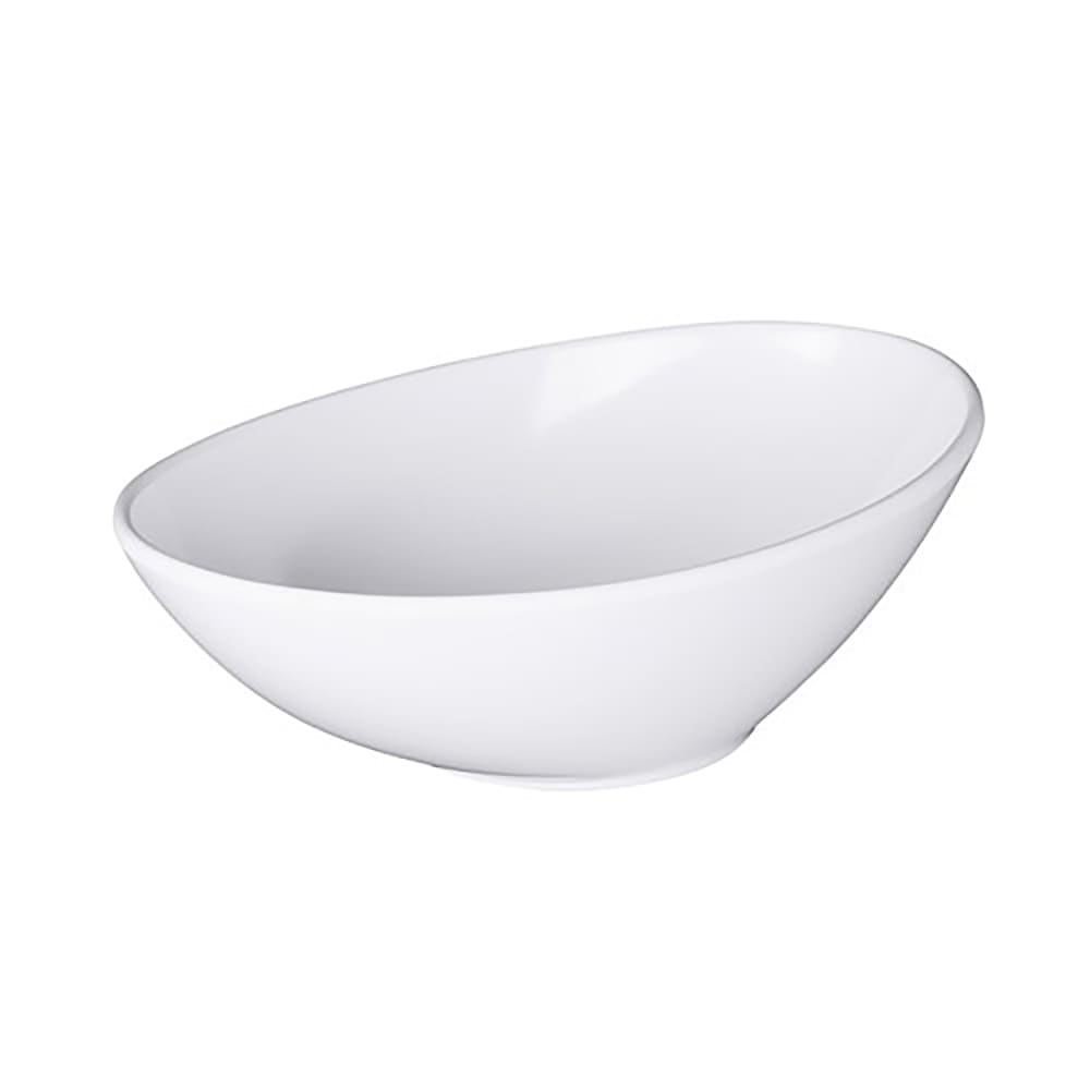 701-M127NW 72 oz Oblong Melamine Serving Bowl, White