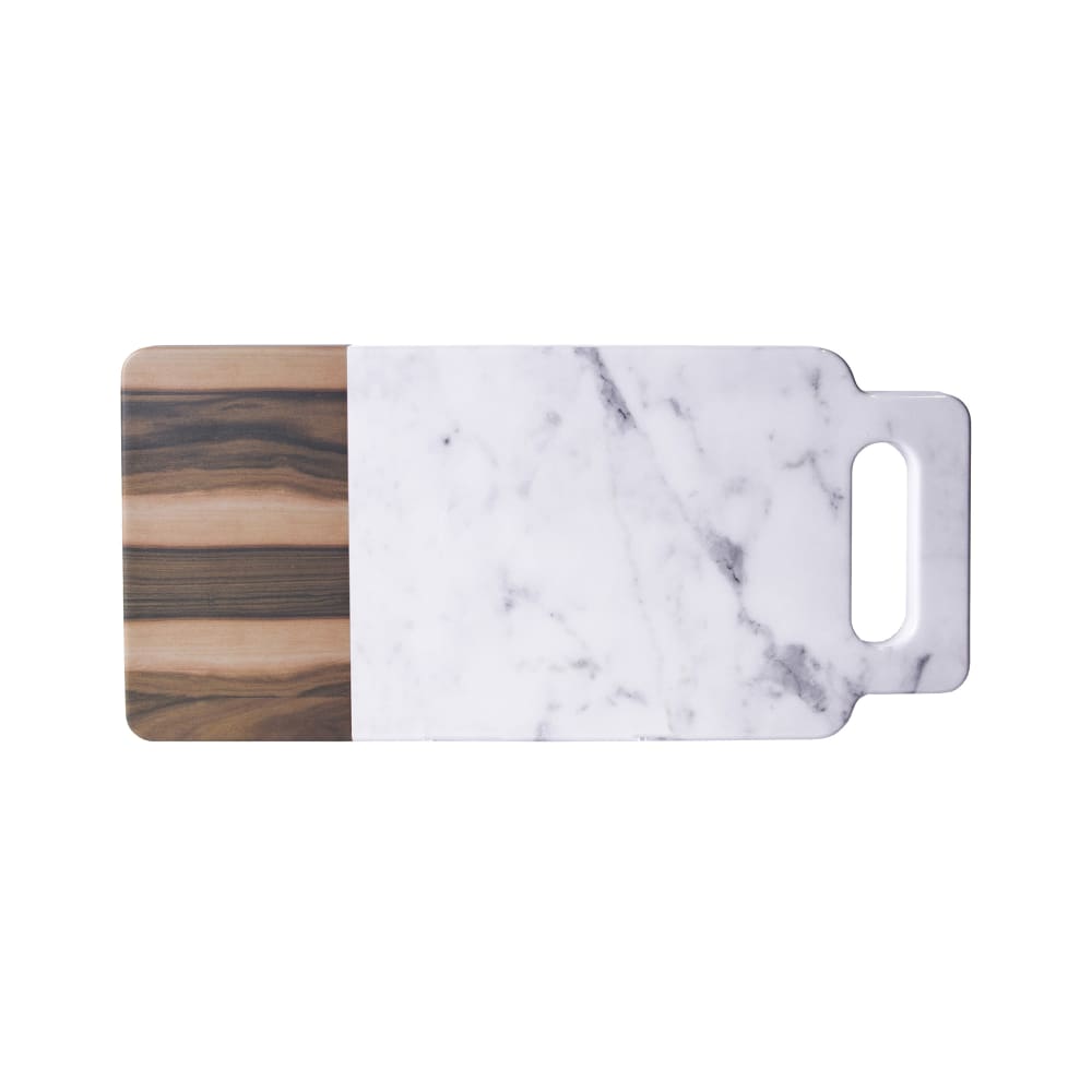 701-M715RCMHWC Rectangular Sierra Serving Board - 15" x 7", Melamine, Faux Hickory Wood...