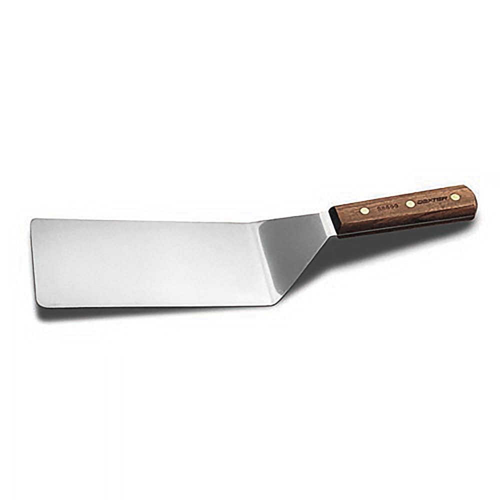 135-S8699PCP 8" x 4" Steak Turner w/ Rosewood Handle, Stainless Steel