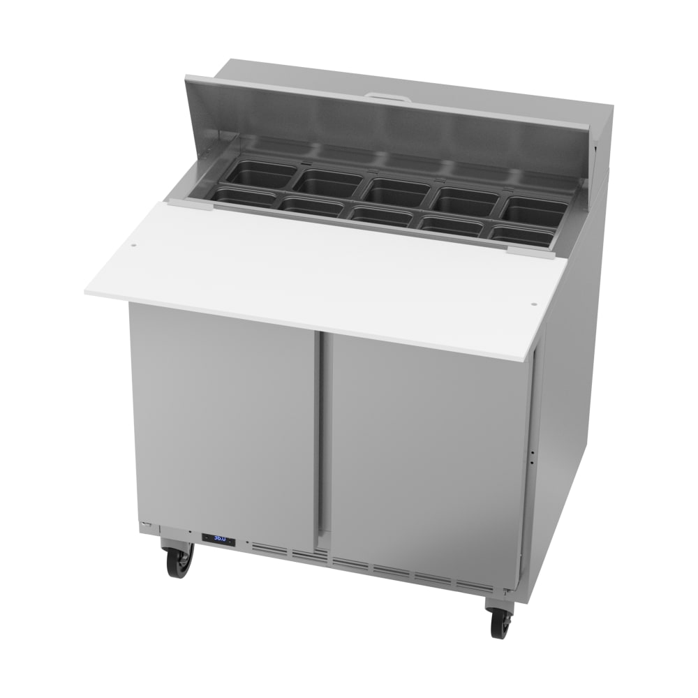 118-SPE36HC10C 36" Hydrocarbon Series Sandwich/Salad Prep Table w/ Refrigerated Base, 115v
