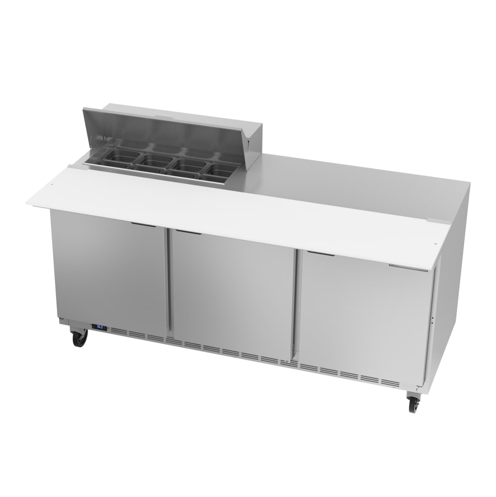 118-SPE72HC08C 72" Hydrocarbon Series Sandwich/Salad Prep Table w/ Refrigerated Base, 115v